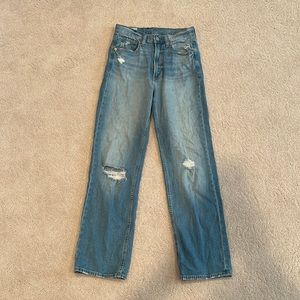 Women’s 26/2 Gap Jeans - Lose High Rise Light Wash Straight Leg